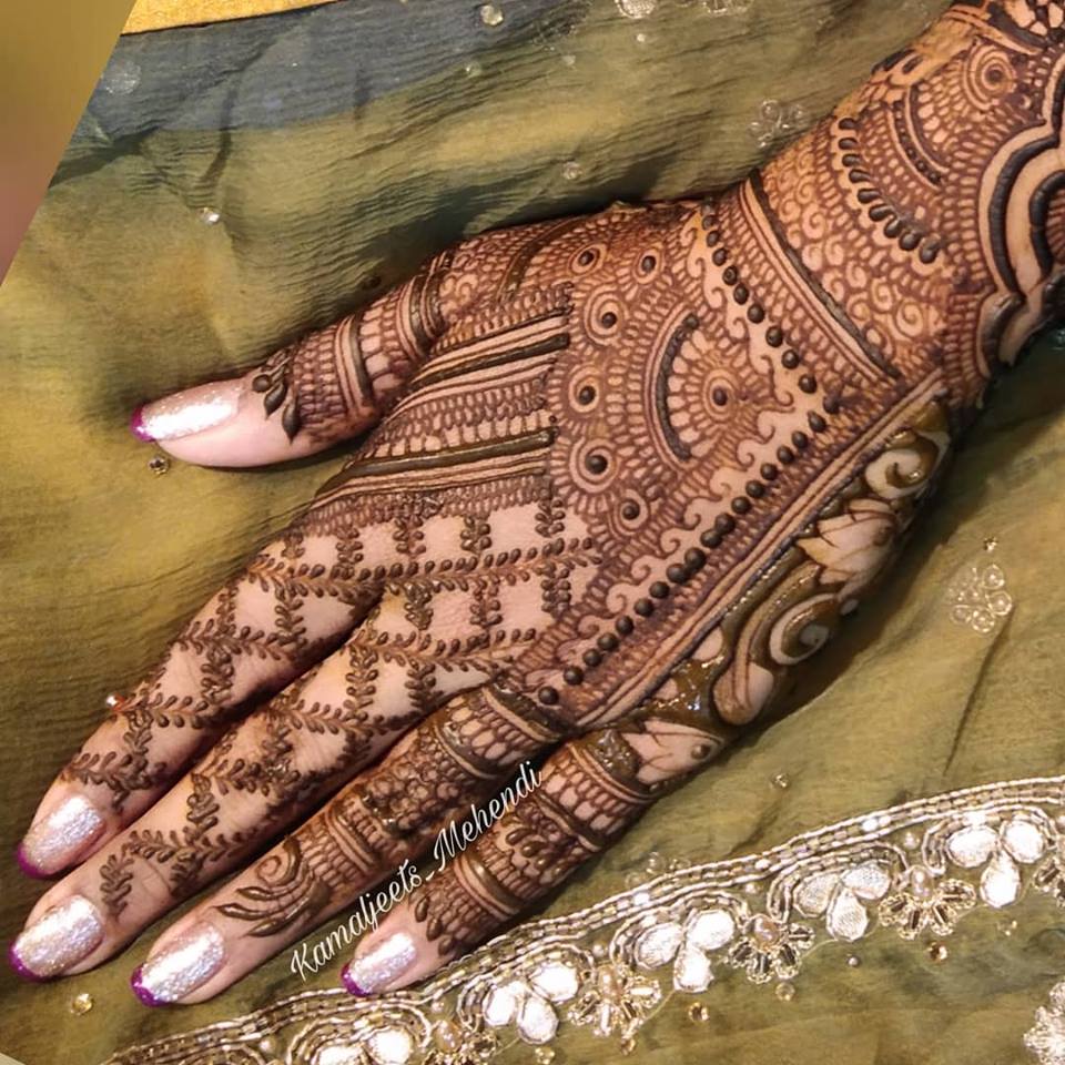 latest mehndi designs by veena nagda